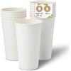 BIOZOYG Bicchieri di cartone 50 pezzi 500 ml / 20 oz, 90 mm - Bicchieri usa e getta per caffè - Bicchieri di cartone per bevande calde - Alternativa ai bicchieri di polistirolo, bicchieri di carta