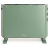 CREATE/WARM HANDY COLOURS/Convettore riscaldante ad aria Verde Sage/Funzione ventilatore e aria calda, ambienti fino a 20m², 4 modalità, leggero, basso consumo, 57x23x43 cm, 2000W