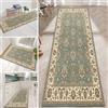 Hamankim Tappeti Runner Classici per Corridoio, Tappeto Lungo Antiscivolo Tappeto Lavabile per Soggiorno Camera da Letto Lavanderia Cucina Sala da Pranzo Larghezza 60 cm 70 cm 80 cm, Verde (Size : 60×150cm)