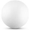 Netuno 5 palline polistirolo diametro 15 cm pallina polistirolo bianco da decorare paillettes base decorazioni Natale DIY fai da te decoupage feste progetti scolastici casa scuola