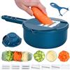 Generic Mandolina Affettatrice Multifunzione - Tritatutto per Verdure, Alimenti, Cipolle con Contenitore