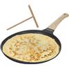 KASANOVA Padella crepes 28 cm con spatola Crepes Magie grigia