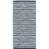 Pierre Tappeti Tappeto passatoia moderno LAOS BLU disegno a righe multicolore, arredo cucina corridoio multiuso lavabile antiscivolo cm.55x115