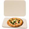Melko Pietra per pizza per forno, grill a gas e grill a carbone, pietra refrattaria in cordierite per pane, focaccia e pizza, pietra refrattaria in schamotte 30x38 cm, resistente alle temperature