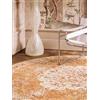 RugVista Nadia, Tappeto, Vintage, Ø 200 cm, Rotonda, Pelo medio, Soggiorno, Sala da pranzo, Camera letto, Cucina, Lavabile solo a secco, oeko_tex_100, arancione