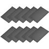 METALLIXITY Blank Metallo Scheda (100mm x 60mm x 0.8mm) 10pz, Anodizzato Alluminio Targhetta - per Casa Interni Fai-da-Te Segnaletica Incisione, Nero