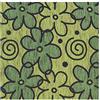 Casatessile CASA TESSILE Tappeto da cucina antiscivolo h. 53 cm. DAISY Passatoia Sottolavello Cucina, Tappeto Multius Lavabile in Lavatrice. - VERDE, 190 cm.