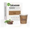 bioexxe Bicchierini Caffè Carta 1000Pz da 75ml - Bicchieri Caffe Biodegradabili da 75ml - Bicchieri Caffe Carta Resiste a Bevande Fino ai 85°/90°- Monouso Ecologici Bio marroni