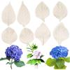 FCKEMLDS Gumpaste - Set di 4 stampi in silicone a forma di fiore per venature, fondente, ortensia, pasta di gomma, foglie di ortensia, decorazione per torte, cupcake, cioccolato, caramelle, argilla polimerica