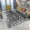 JOKITA Tappeto 3d Zebra, Zebra Tappeti Camera da Letto Antiscivolo Lavabile Tappeto, Zebra Tappeto Soggiorno Moderni Decorazioni Tappeto Camera 80x150 cm
