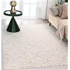 the carpet Knight Eleganter - Tappeto da soggiorno a pelo corto, effetto 3D lucido, struttura ad alta profondità, colore: beige, 80 x 150 cm