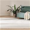 benuta Basic Tappeto salotto Furry - Crema 200x290 cm - Soffice salotto - Retro antiscivolo - Lavabile - Compatibile con riscaldamento pavimento