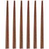 UPTALY Set di 6 paia di bacchette in legno di noce nero (19 cm), testa appuntita, corte, piccole, minimaliste, riutilizzabili, naturali, per cucina giapponese, sushi, pesce, riso, noodles, gnocchi