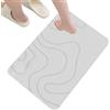 Generic Tappetino da bagno in pietra di, tappetino antiscivolo, copertura assorbente ad asciugatura rapida, tappeto lavabile per interni, ideale per doccia, porta d'ingresso, bagno di casa, uso di