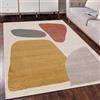 Mazovia Tappeto Beige Moderno Geometrico - Soggiorno, Camera da letto, Sala da pranzo, Ufficio Rettangolo Certificato OEKO-TEX® Elegante - Crema - 80 x 150 cm
