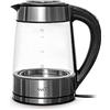 WD LIFESTYLE BOLLITORE ELETTRICO BOROSILICATO CON LUCI LED ACCESSORI CUCINA