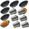NAMAI - Set 6 Stampi per Babà + 6 Stampi per Pasticciotti Leccesi, Pirottini Alluminio, Adatti in Lavastoviglie, Adatti in Friggitrice ad Aria, Made in Italy (6 Babà + 6 Pasticciotti)