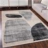 Mazovia Tappeto Beige Moderno Geometrico - Soggiorno, Camera da letto, Sala da pranzo, Ufficio Rettangolo Certificato OEKO-TEX® Elegante - Grafite Crema Grigio - 80 x 150 cm