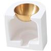 SZLIFE Bruciatore di oli essenziali, bruciatore di cera profumata, multifunzionale, diffusore di fragranze, scalda-oli per regali di nozze, armadietto e, Oro