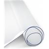 Olivo Tappeti OLIVO.shop | GHOST Tappeto salva parquet trasparente, Tappeto trasparente pvc salvapavimento, sedie, computer, tavolo 90x120 cm