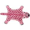 TOYANDONA Tappetino Antiscivolo per Animali Domestici Rosa in Poliestere Stampa Leone Creativo, Lavabile in Lavatrice, per Casa e Corridoio Decorativo