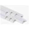 AFTERTECH 8x 1metro (8M) 1207 12x7mm Profilo Alluminio BIANCO Minimal Per Strisce Strip LED Barra Rigida INTERA 1MT 1m + Copertura OPACA (8x 1metro 1207 fog)
