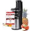 CASO SJW 500 - Design Slow Juicer, risultato del test Molto buono, spremiagrumi per frutta, verdura ed erbe, grande apertura di riempimento 75 mm Ø per frutta intera, con colino per succhi e