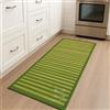 GX GARGIX Tappeto Cucina Antiscivolo, Passatoia Lavabile, Set Stuoie Multiuso con Bordo in Tessuto Degrade Cucina Varie Misure e Colori (50X380cm, NMB-7 Verde)