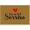 Generico Fai un bel sorriso Tappeto Zerbino Per Interni Casa Cucina Decorazioni Idea Regalo Simpatica Addobbi Arredo Antisporco Personalizzato 40x100cm Antiscivolo Ingresso amore