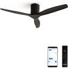 CREATE / WINDCALM DC/Ventilatore da soffitto con WIFI con motore DC nero/Silenzioso, timer