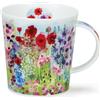 Dunoon Lomond - Tazza da 0,32 l, motivo: giardino cottage (rosso)