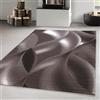 Carpetsale24 Tappeto per Soggiorno 200x290 cm Marrone, Design Astratto a Onde - Tappeto a Pelo Corto per Sala da Pranzo e Camera da Letto, Morbido e Facile da Pulire