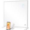 KESSER® Riscaldamento a infrarossi a risparmio energetico, dispositivo a infrarossi e montaggio a parete, riscaldamento elettrico, 350 W, con telecomando, termostato e controllo app, pannello di