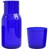 Cabilock Bicchiere Acqua Vino Caraffa Alta Borosilicato Acqua Calda E Fredda Brocca Tè Macchina Da Caffè Tè Freddo Drink Decantare Tazza Da Servizio Bottiglia Blu