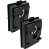 vhbw 2x filtro compatibile con Rainbow Rexair R10520, R12106B, R-12106B, E2, R-10520, E Serie aspirapolvere - filtro aria fine nero