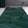 Tappeti Design Tappeto Moderno Salotto Pelo Corto Tappeto 200 X 300 CMFoglie linea oro verde scuro Tappeti Home Decorate Tappeti Home Morbida Carpets 200x300cm