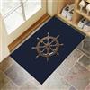 GDJSMIN Tappeto Diagramma Del Timone Della Nave Classica Ingresso Interno, Zerbino Tappeti Stile Nautico Classico 80 X 120 Cm Antiscivolo Lavabile In Lavatrice Bronzo Camera Da Letto Entrata Scendiletto