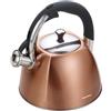Klausberg Klaus Berg bollitore a fischio bollitore bollitore elettrico Acciaio Inox fischio a induzione Top novità KB - 7202 marrone. 3.0 Litre