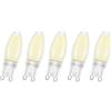 Ruiandsion G9 LED Lampadine Dimmable 6000K Bianco 220-240V 4W 4 Filamento LED G9 Home Lampadine Equivalente 40W Lampada alogena per Lampadario domestico Illuminazione da Soffitto (5PCS)