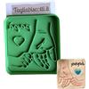 Tagliabiscotti.it - Tagliabiscotti Padre e Figlio mano nella mano - Festa del Papà 19 marzo - Cookies Cutter - Stampo/Formina per biscotti - 7,5cm x 7cm x 1,2cm
