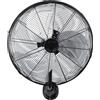 ABRILA Ventilatore da parete Reef 120w Nero/argento 50d 3 velocità regolabile e oscillante