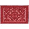 SpazioTessile Tappeto Sardo Stuoia Passatoia 100% Cotone Made In Italy ch 100% Cotone Jaquard (Rosso, 55x115)