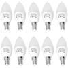JANDEI - 10 x Lampadine LED E14 C37, Apertura 330º, 4W. Perfetto per soggiorno, ufficio, comodino. Risparmio energetico. (Bianco caldo 3000K)