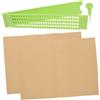 Yardenfun Kit Scrittura Braille Portatile in Plastica Robusta Tavoletta per 27 Righe e Punteruolo, Accessorio per Persone Non Vedenti