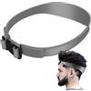 Generic Fascia guida al taglio dei capelli Modello di taglio dei capelli in silicone Strumento di rasatura per scollatura Auto taglio di capelli Fascia per taglio di capelli curva Guida al taglio dei capelli