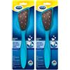 Dr. Scholl's Scholl Lima Piedi Pelle Secca a Doppia Azione con Cristalli di Diamante Doppia Superficie Abrasiva ed Impugnatura Ergonimica - 2 Confezioni da 1 Lima