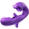 Wuhuarou Sex toys: sintetizzatore G-spot per adulti, donne e coppie. Stimolatore clitorideo trapunta con 10 modalità di vibrazione (succhiare e leccare). Stimolatore clitorideo con pulsazioni anali.