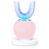 Generico Sonic Brush V5 Toothbrush, Spazzolino Sonico 360° Con Pulizia Automatica, Spazzolino Elettrico Sonico Wireless a Ultrasuoni for Bambini E Adulti, Testina in Silicone Alimentare (Rosa)