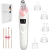 Gackoko 2024 - Aspirapolvere per punti neri, 5 sonde e 5 sonde, ricaricabile tramite USB, kit elettrico per l'estrazione dell'acne per adulti (rosa)
