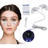 Pacienjo Massaggiatore facciale rassodante, Con Patch Pads Ems Face Massaggio 8 Modalità, Strumento di sollevamento viso massaggiatore viso microcorrente, 19 livelli di intensità per il dimagrimento del